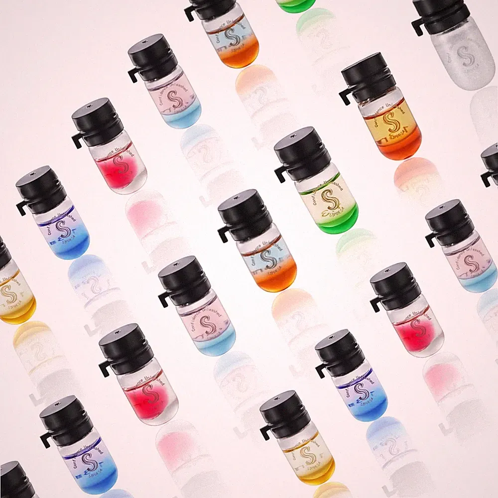 36pcs luxurious Scented Hair Perfume Oil 9 in 0.04 Fl Oz (Pack of 36), Clear