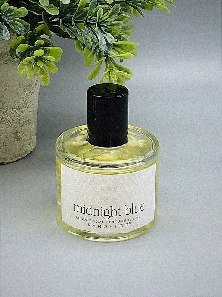 Sand + Fog Midnight Blue Luxury Perfume Oil Rollerball 1.7 New Without Box