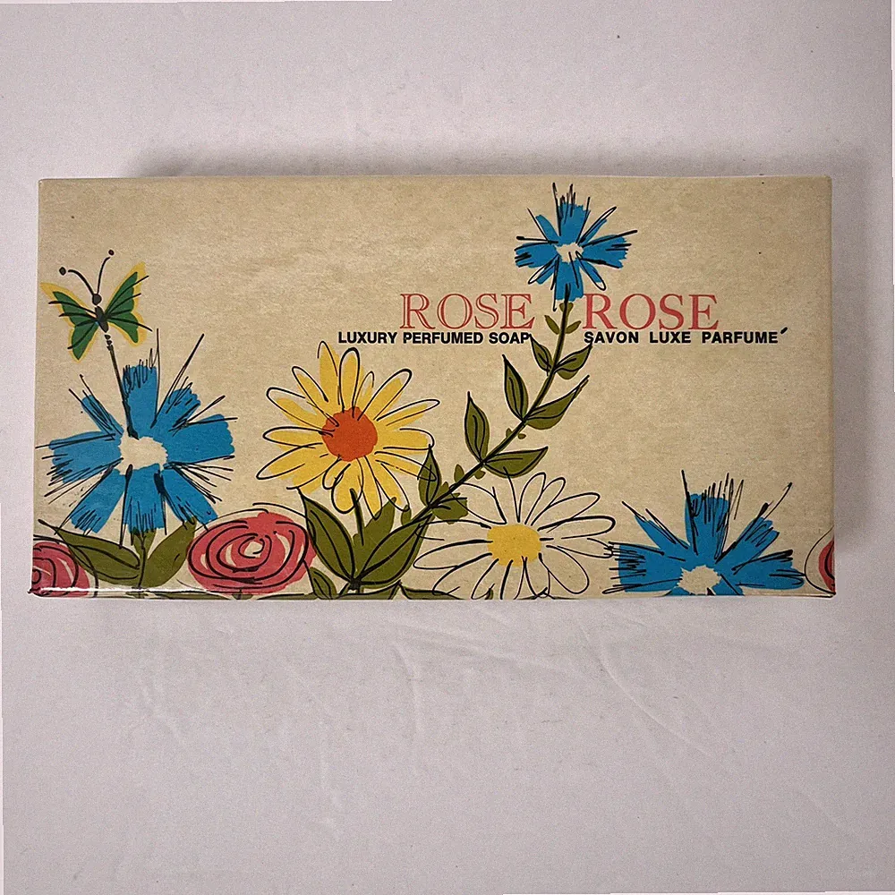Vintage Rose Rose Perfume Scented Luxury Soap 3 Bars By Soapmakers Avon